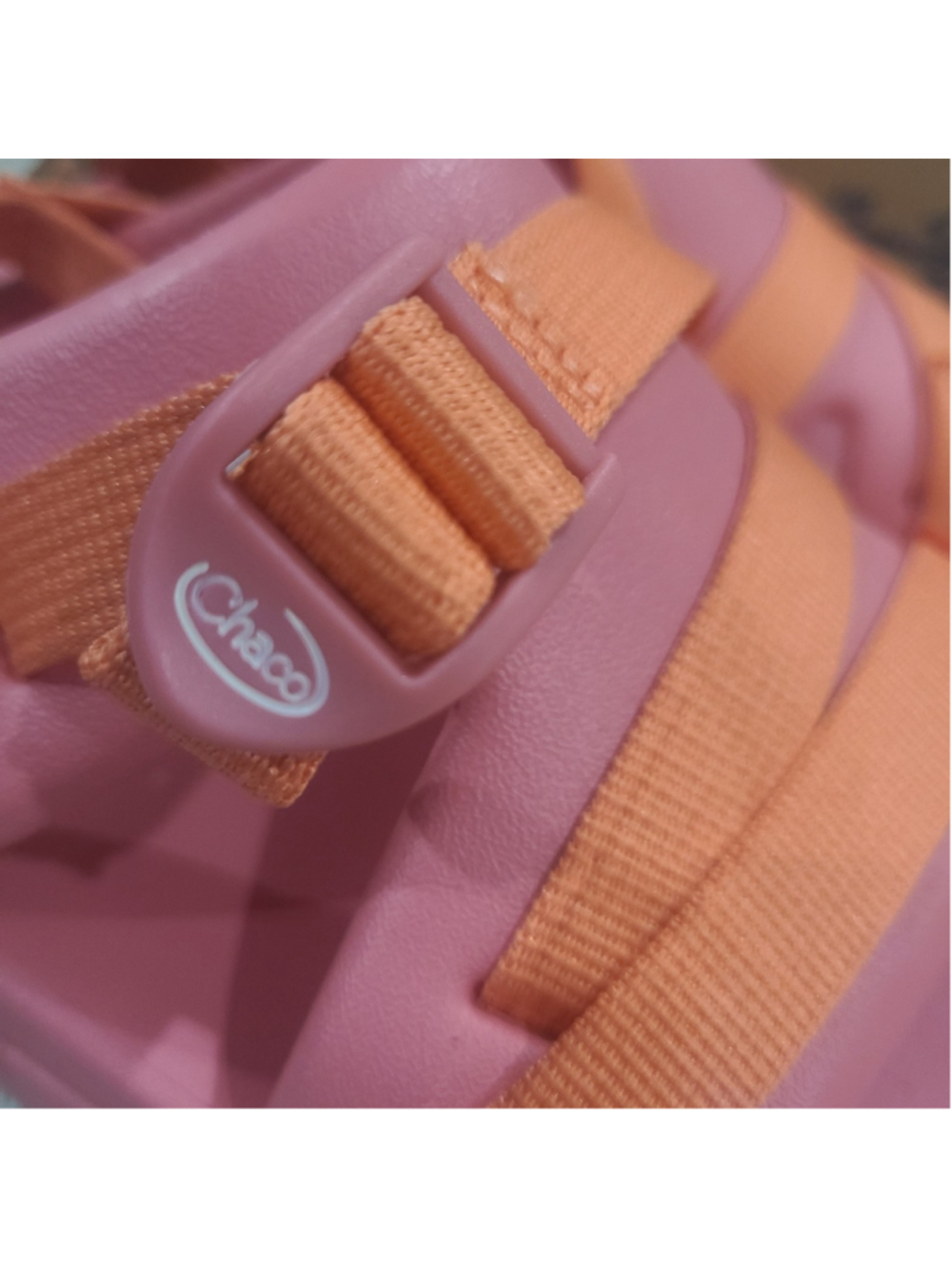NEW Chaco Sandals Kids Girls Size 6 Women 7 Pink Strap Chillos Sport Rose Slides - Picture 3 of 10